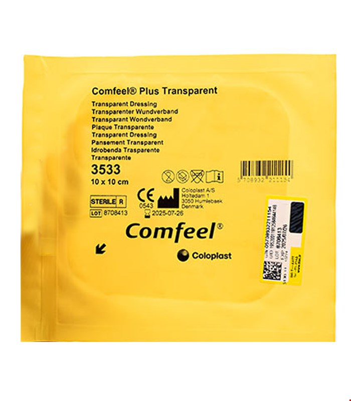 پانسمان کامفیل شفاف کلوپلاست| Coloplast Comfeel® Plus Transparent