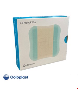 پانسمان کامفیل مربعی کلوپلاست | Coloplast Comfeel Plus Ulcer Dressing